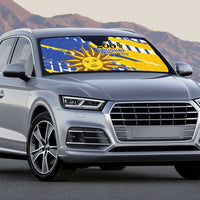 Uruguay 200th Independence Day Auto Sun Shade Sol de Mayo Grunge Stylized - Wonder Print Shop