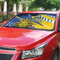 Uruguay 200th Independence Day Auto Sun Shade Sol de Mayo Grunge Stylized - Wonder Print Shop