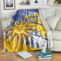 Uruguay 200th Independence Day Blanket Sol de Mayo Grunge Stylized - Wonder Print Shop