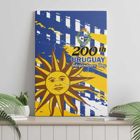 Uruguay 200th Independence Day Canvas Wall Art Sol de Mayo Grunge Stylized - Wonder Print Shop