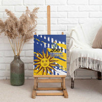 Uruguay 200th Independence Day Canvas Wall Art Sol de Mayo Grunge Stylized - Wonder Print Shop