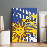 Uruguay 200th Independence Day Canvas Wall Art Sol de Mayo Grunge Stylized - Wonder Print Shop