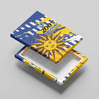 Uruguay 200th Independence Day Canvas Wall Art Sol de Mayo Grunge Stylized - Wonder Print Shop