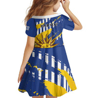 Personalized Uruguay 200th Independence Day Family Matching Mermaid Dress and Hawaiian Shirt Sol de Mayo Grunge Stylized - Wonder Print Shop