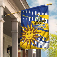 Uruguay 200th Independence Day Garden Flag Sol de Mayo Grunge Stylized - Wonder Print Shop