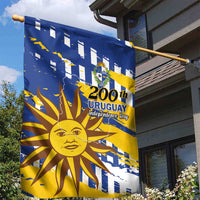 Uruguay 200th Independence Day Garden Flag Sol de Mayo Grunge Stylized - Wonder Print Shop