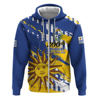 Personalized Uruguay 200th Independence Day Hoodie Sol de Mayo Grunge Stylized - Wonder Print Shop