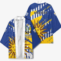 Personalized Uruguay 200th Independence Day Kimono Sol de Mayo Grunge Stylized - Wonder Print Shop