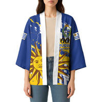 Personalized Uruguay 200th Independence Day Kimono Sol de Mayo Grunge Stylized - Wonder Print Shop