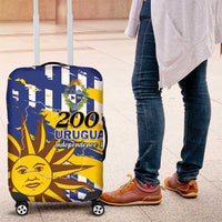 Uruguay 200th Independence Day Luggage Cover Sol de Mayo Grunge Stylized - Wonder Print Shop
