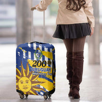 Uruguay 200th Independence Day Luggage Cover Sol de Mayo Grunge Stylized - Wonder Print Shop