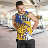 Personalized Uruguay 200th Independence Day Men Tank Top Sol de Mayo Grunge Stylized - Wonder Print Shop