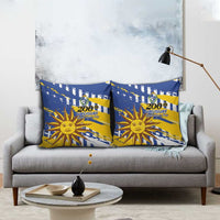 Uruguay 200th Independence Day Pillow Cover Sol de Mayo Grunge Stylized - Wonder Print Shop