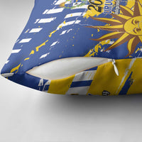 Uruguay 200th Independence Day Pillow Cover Sol de Mayo Grunge Stylized - Wonder Print Shop