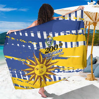 Uruguay 200th Independence Day Sarong Sol de Mayo Grunge Stylized - Wonder Print Shop
