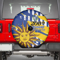 Uruguay 200th Independence Day Spare Tire Cover Sol de Mayo Grunge Stylized - Wonder Print Shop