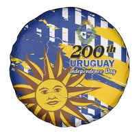 Uruguay 200th Independence Day Spare Tire Cover Sol de Mayo Grunge Stylized - Wonder Print Shop