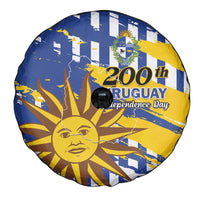 Uruguay 200th Independence Day Spare Tire Cover Sol de Mayo Grunge Stylized - Wonder Print Shop