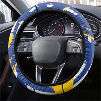 Uruguay 200th Independence Day Steering Wheel Cover Sol de Mayo Grunge Stylized - Wonder Print Shop