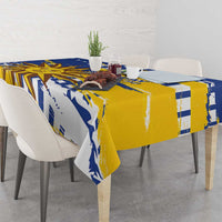 Uruguay 200th Independence Day Tablecloth Sol de Mayo Grunge Stylized - Wonder Print Shop
