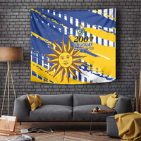 Uruguay 200th Independence Day Tapestry Sol de Mayo Grunge Stylized - Wonder Print Shop