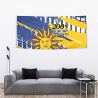 Uruguay 200th Independence Day Tapestry Sol de Mayo Grunge Stylized - Wonder Print Shop