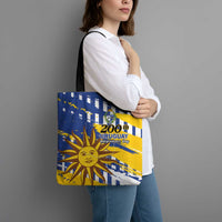 Uruguay 200th Independence Day Tote Bag Sol de Mayo Grunge Stylized - Wonder Print Shop