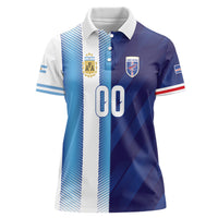 Custom Argentina Cabo Verde 2026 World Football Women Polo Shirt Forever Pride