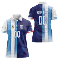 Custom Argentina Cabo Verde 2026 World Football Women Polo Shirt Forever Pride