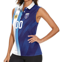Custom Argentina Cabo Verde 2026 World Football Women Sleeveless Polo Shirt Forever Pride