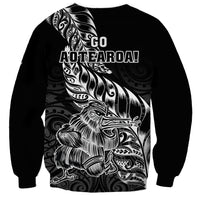 New Zealand Silver Fern Rugby Sweatshirt Aotearoa Kiwi Maori Black Version - Wonder Print Shop