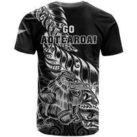New Zealand Silver Fern Rugby T Shirt Aotearoa Kiwi Maori Black Version - Wonder Print Shop