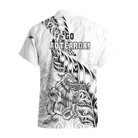 New Zealand Silver Fern Rugby Hawaiian Shirt Aotearoa Kiwi Maori White Version - Wonder Print Shop