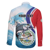 Personalized Belize Tarpon Fishing Family Matching Puletasi and Hawaiian Shirt Belize Where the Silver King Reigns - Wonder Print Shop