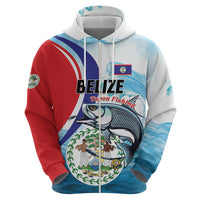 Personalized Belize Tarpon Fishing Hoodie Belize Where the Silver King Reigns - Wonder Print Shop