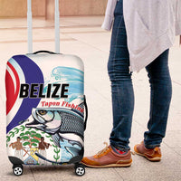 Belize Tarpon Fishing Luggage Cover Belize Where the Silver King Reigns - Wonder Print Shop