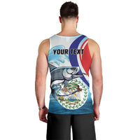 Personalized Belize Tarpon Fishing Men Tank Top Belize Where the Silver King Reigns - Wonder Print Shop