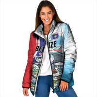 Personalized Belize Tarpon Fishing Padded Jacket Belize Where the Silver King Reigns - Wonder Print Shop