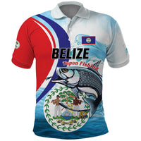 Personalized Belize Tarpon Fishing Polo Shirt Belize Where the Silver King Reigns - Wonder Print Shop