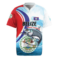 Personalized Belize Tarpon Fishing Rugby Jersey Belize Where the Silver King Reigns - Wonder Print Shop