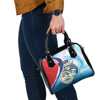 Belize Tarpon Fishing Shoulder Handbag Belize Where the Silver King Reigns - Wonder Print Shop