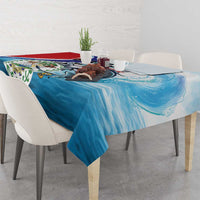 Belize Tarpon Fishing Tablecloth Belize Where the Silver King Reigns - Wonder Print Shop