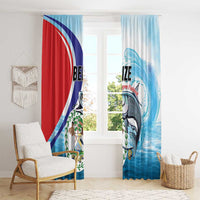 Belize Tarpon Fishing Window Curtain Belize Where the Silver King Reigns - Wonder Print Shop