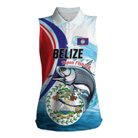 Personalized Belize Tarpon Fishing Women Sleeveless Polo Shirt Belize Where the Silver King Reigns - Wonder Print Shop