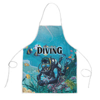 Scuba Diving Apron Explore The Depths Discover Yourself - Wonder Print Shop