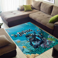 Scuba Diving Area Rug Explore The Depths Discover Yourself - Wonder Print Shop