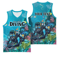 Personalized Scuba Diving Basketball Jersey Explore The Depths Discover Yourself - Wonder Print Shop