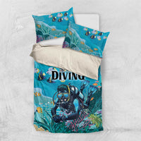 Scuba Diving Bedding Set Explore The Depths Discover Yourself - Wonder Print Shop