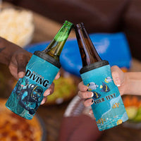 Personalized Scuba Diving 4 in 1 Can Cooler Tumbler Explore The Depths Discover Yourself - Wonder Print Shop
