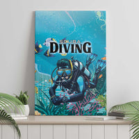 Scuba Diving Canvas Wall Art Explore The Depths Discover Yourself - Wonder Print Shop